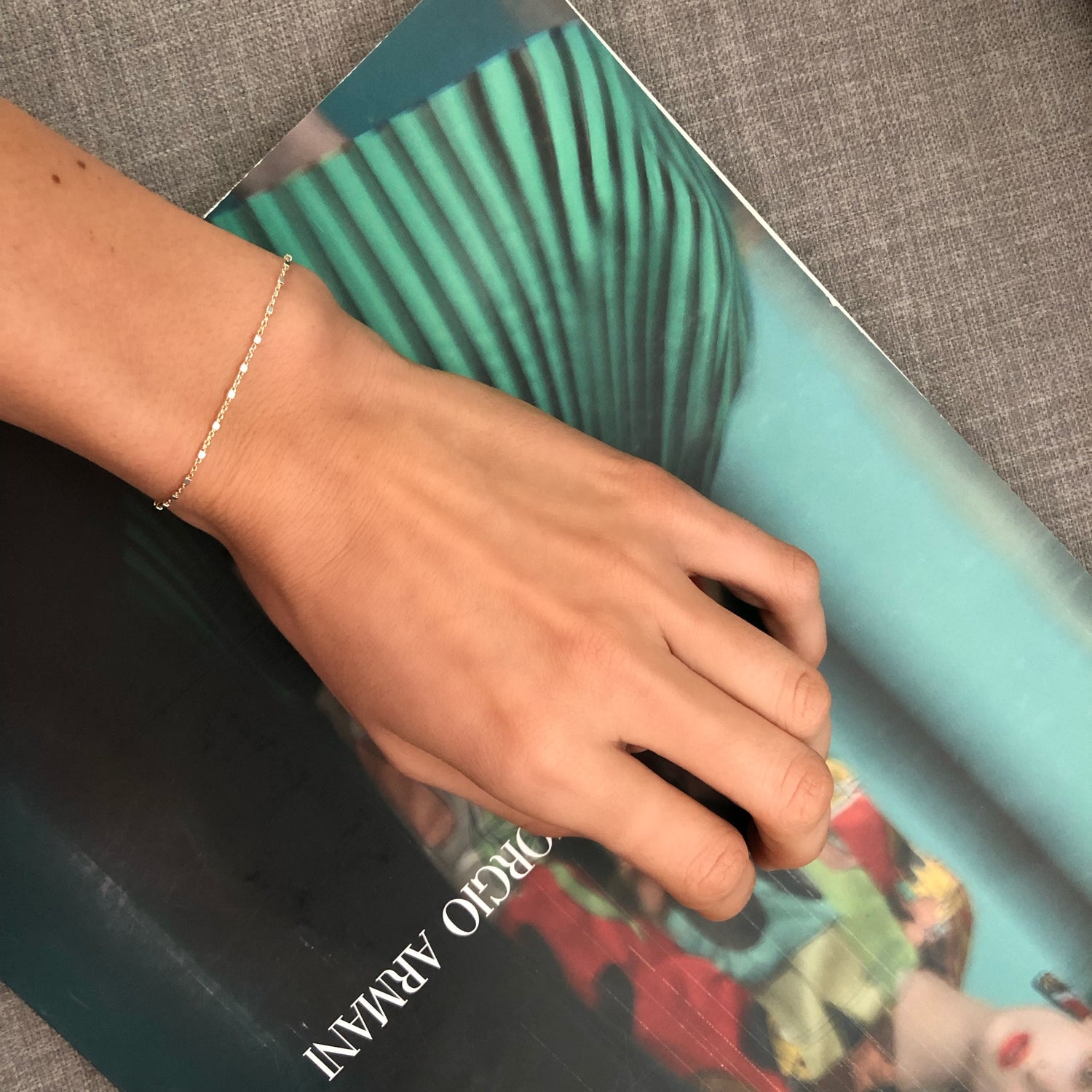 צמיד ריבועים דקיק כסף925 - [collection_title] - tzufa-jewelry-2