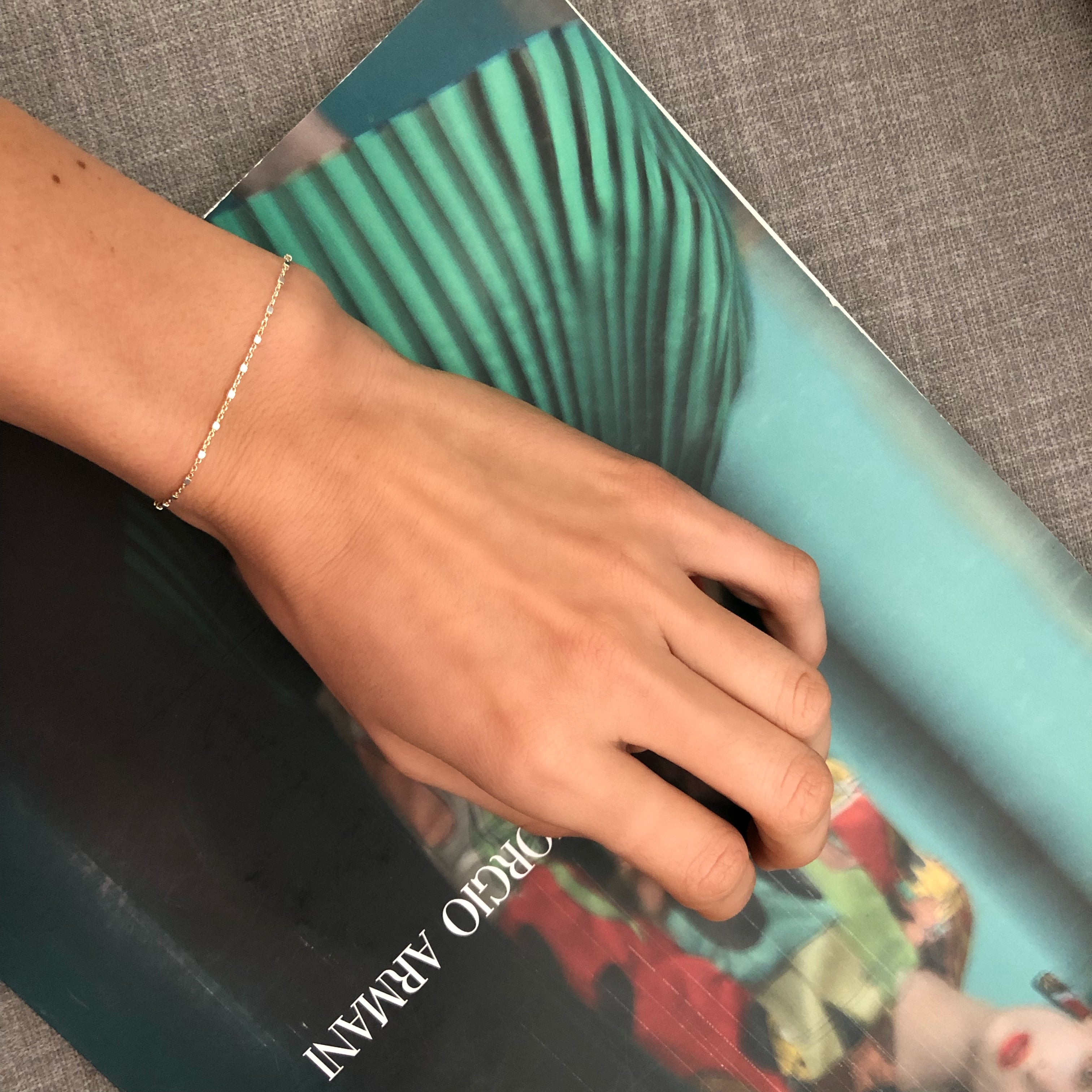 צמיד ריבועים דקיק כסף925 - [collection_title] - tzufa-jewelry-2