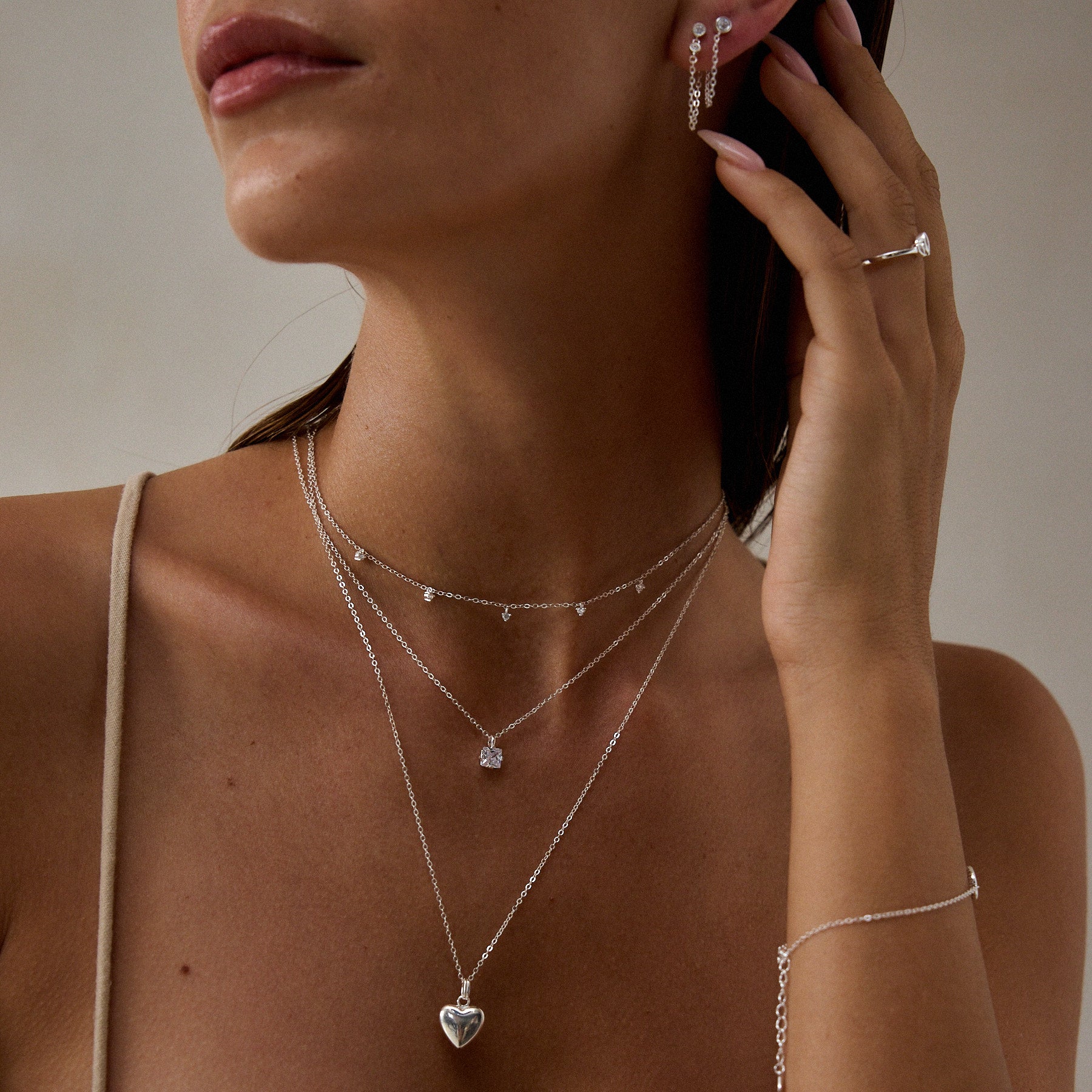 Nadia Silver Necklace