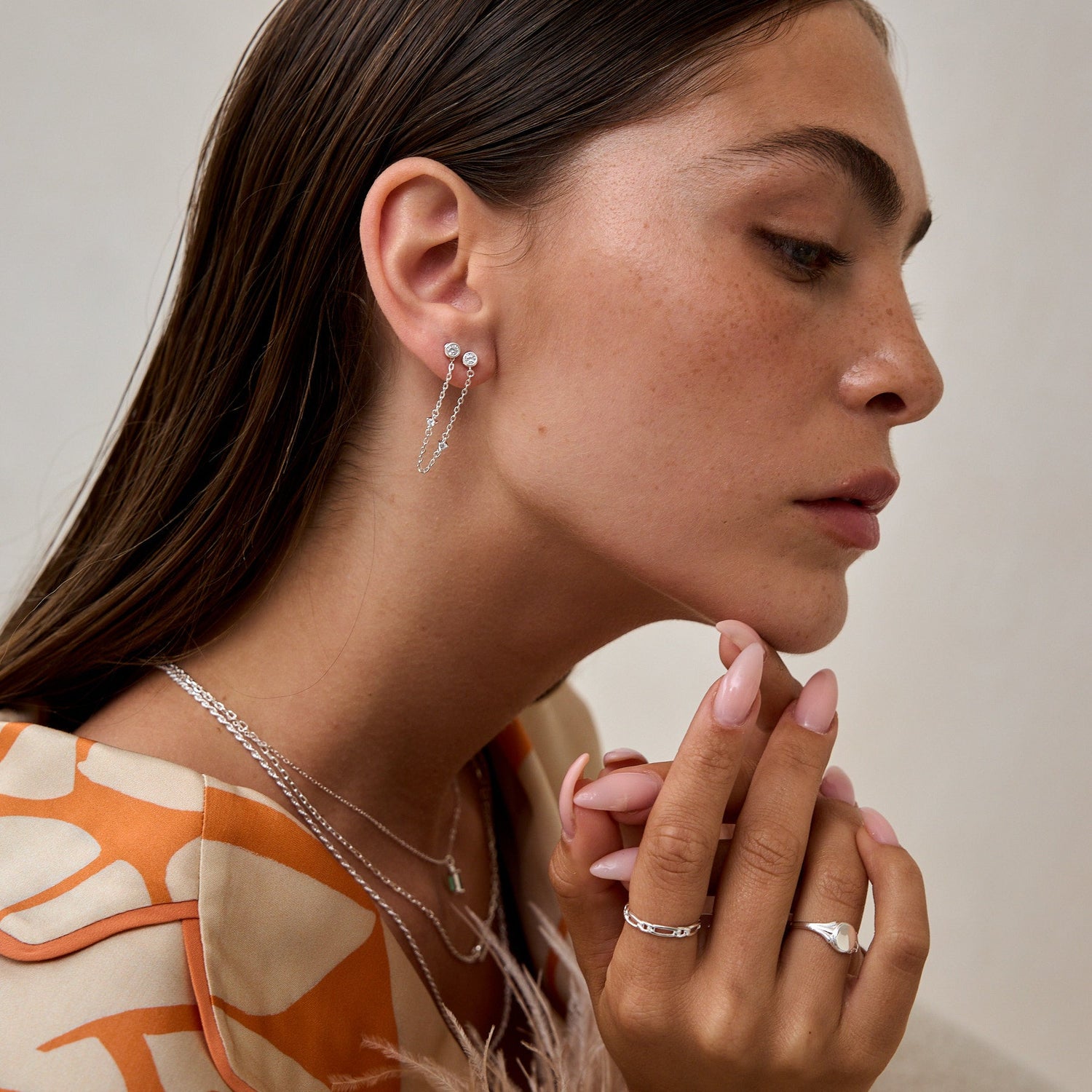 Daphne Silver Earring