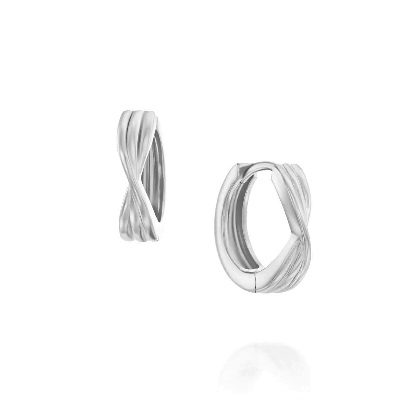 Twist Silver Earrings