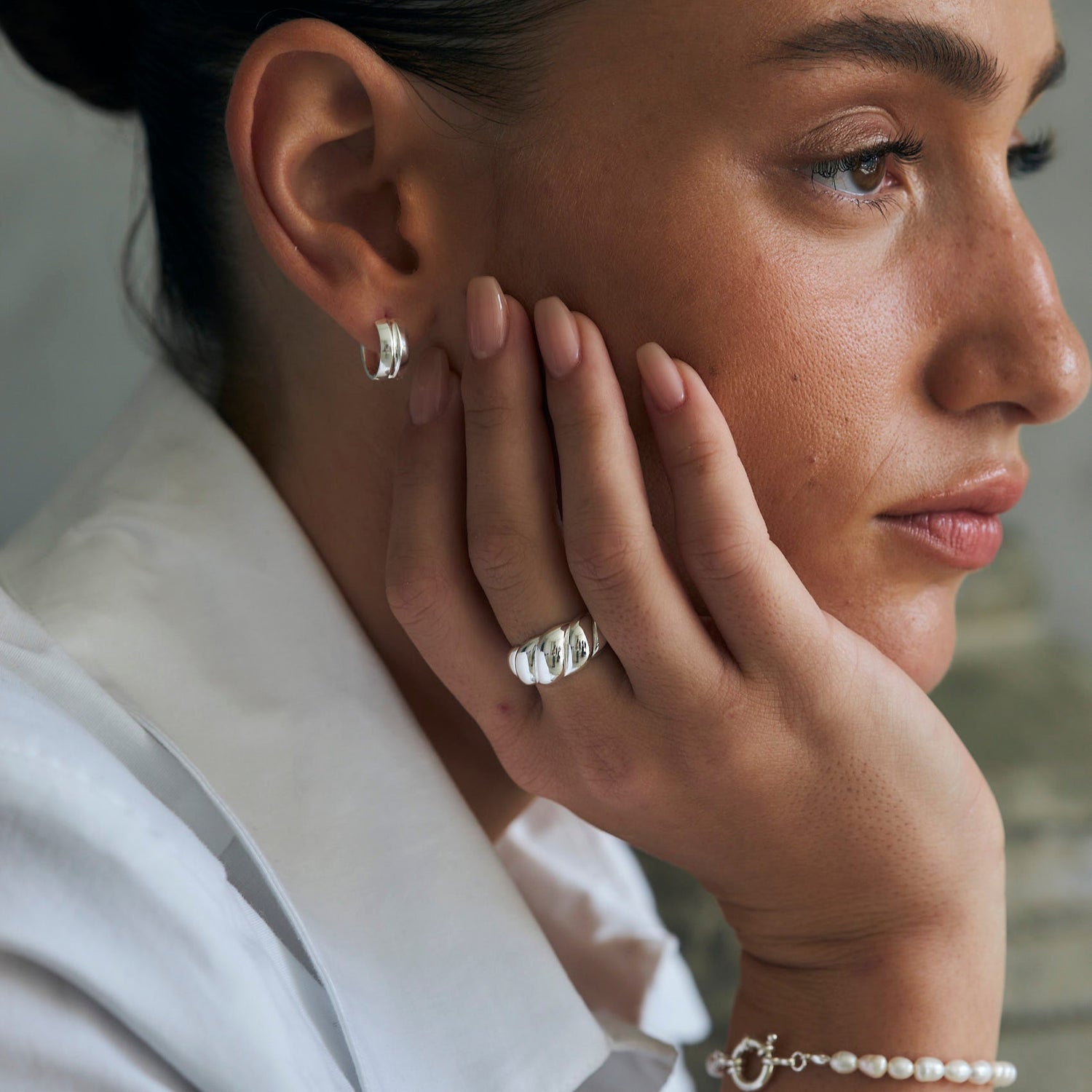 Fluor Silver Ring