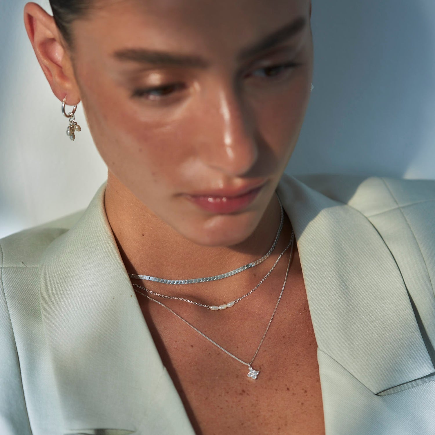 Tone Silver Necklace