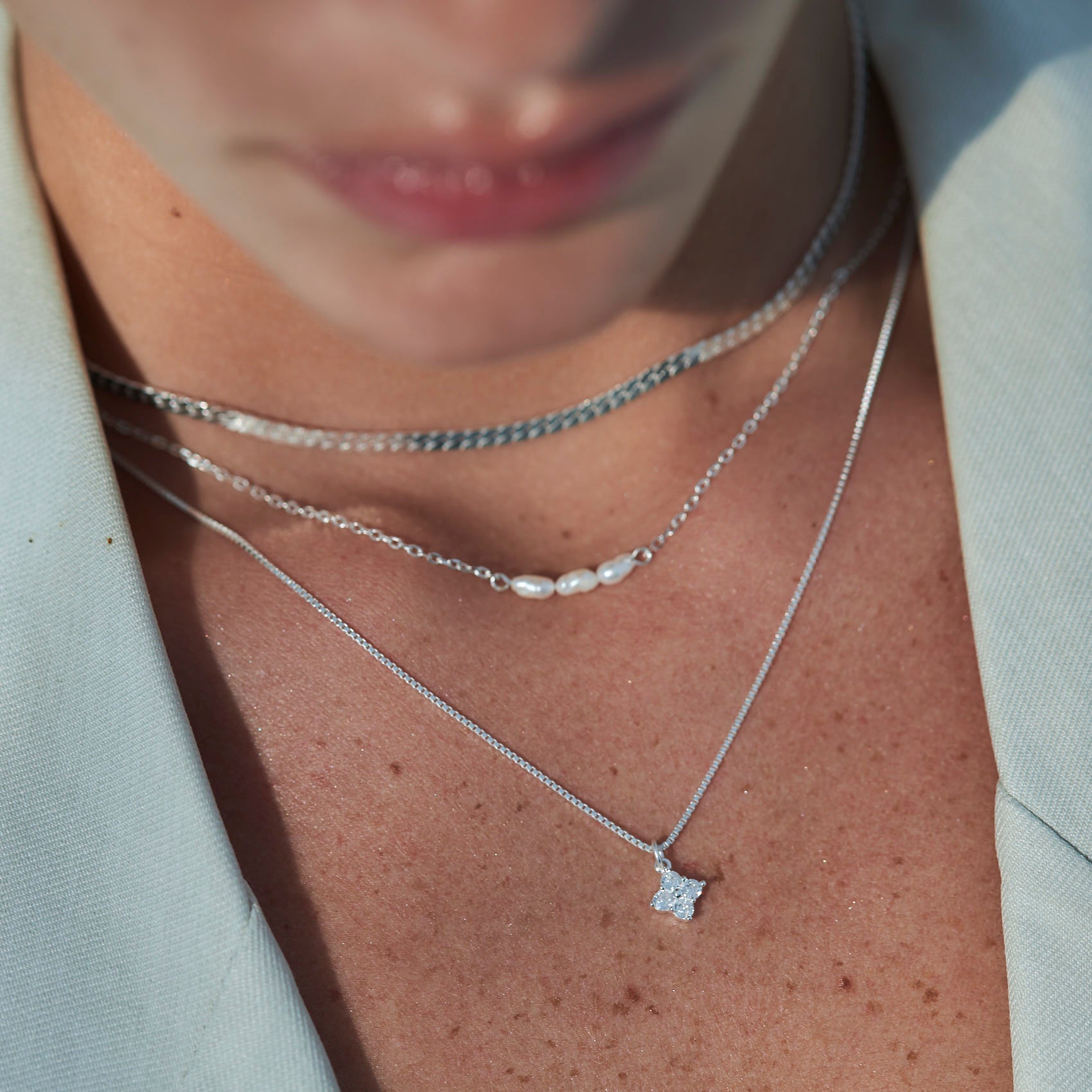 Tone Silver Necklace