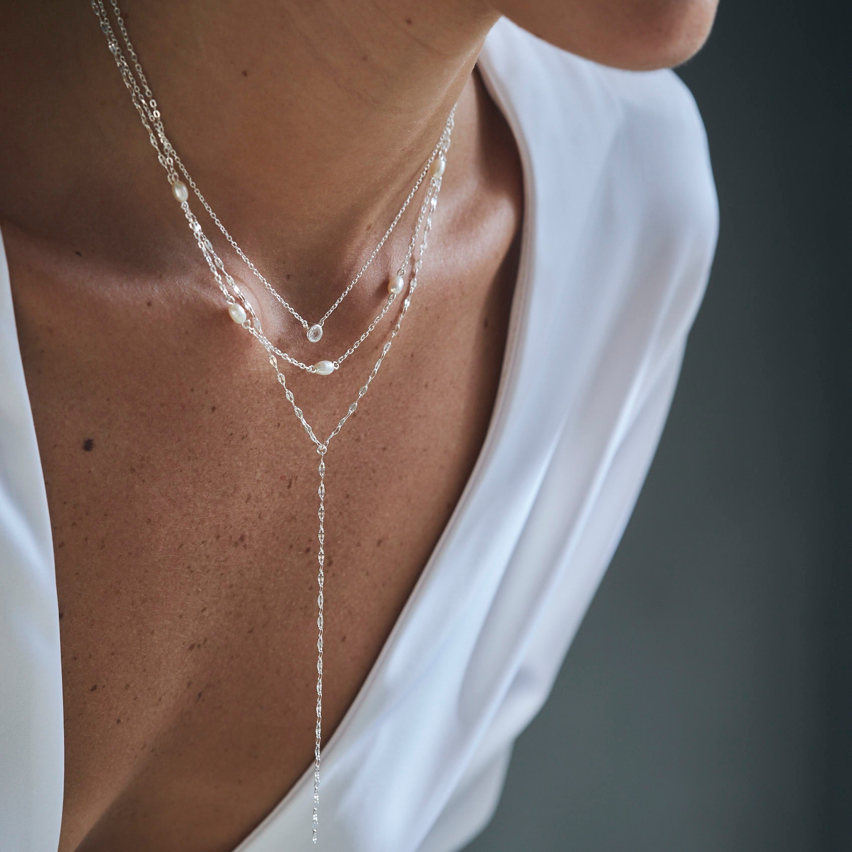 Amalia Silver Necklace